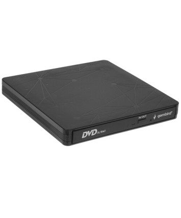 Оптический привод внешний DVD-RW USB 3.0 Gembird DVD-USB-03C черный