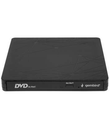 Оптический привод внешний DVD-RW USB 3.0 Gembird DVD-USB-03C черный