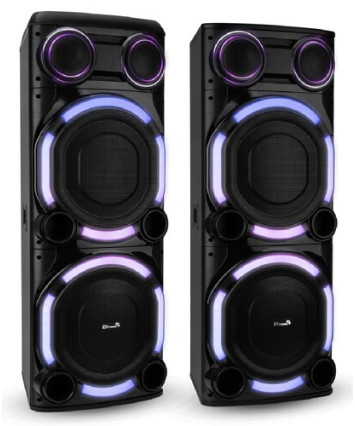 Колонка 15" (30-57 CRAZY BOX 5000) динамик 4шт/15" комплект 2 колонки ELTRONIC с TWS