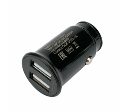 Автомобильное ЗУ Cablexpert MP3A-UC-CAR21 (12 Вт, 12 В, 2 USB, 2.4A)