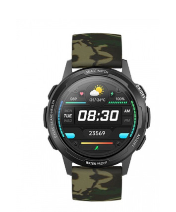 Смарт часы BQ Watch 1.3 Black+Cammo Wristband
