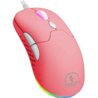 Мышь игровая PANTEON MS140, розовая USB
