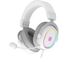 Гарнитура игровая Defender Halo, RGB, белый