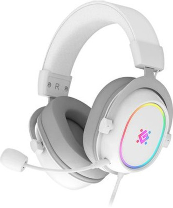 Гарнитура игровая Defender Halo, RGB, белый Гарнитура игровая Defender Halo, RGB, белый
