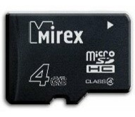 Карта памяти MicroSDHC 4Gb Mirex 13612-MCROSD04 Class 4