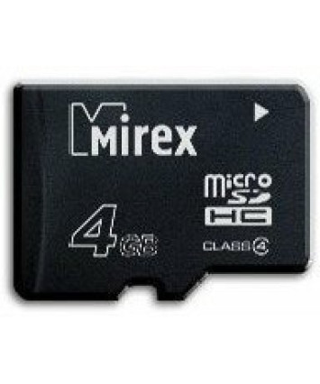 Карта памяти MicroSDHC 4Gb Mirex 13612-MCROSD04 Class 4