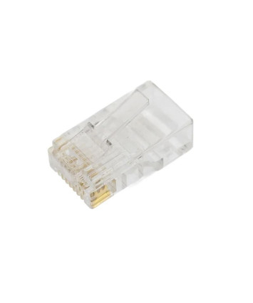 Коннектор RIPO RJ-45 (8P8C) универсальная кат.5e, покрытие 3мкд сквозной (20 шт.) 003-400035/20