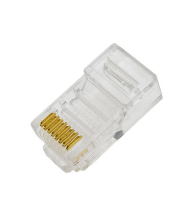 Коннектор RIPO RJ-45 (8P8C) универсальная кат.5e, покрытие 3мкд сквозной (20 шт.) 003-400035/20
