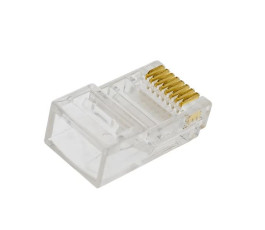 Коннектор RIPO RJ-45 (8P8C) универсальная кат.5e, покрытие 3мкд сквозной (20 шт.) 003-400035/20