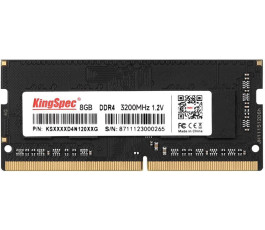 Модуль памяти SODIMM 8Gb DDR4 3200MHz Kingspec PC25600 3200MHz KS3200D4N12008G