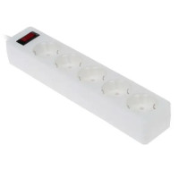 Сетевой фильтр Defender ES 1.8 белый, 5розеток