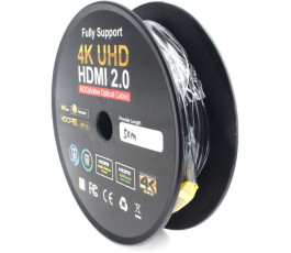 Активный оптический кабель HDMI Cablexpert 50м, 19M/19M, v2.0, AOC, черный, CCBP-HDMI-AOC-50M