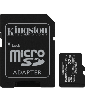 Карта памяти MicroSDHC UHS-I Card 32Gb Kingston Canvas Select Plus Class10