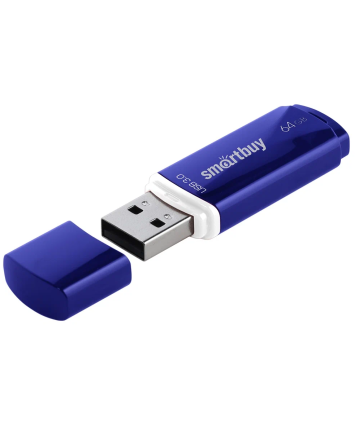 Флеш накопитель 64Gb USB 3.0 SmartBuy CROWN Blue (SB64GBCRW-Bl)