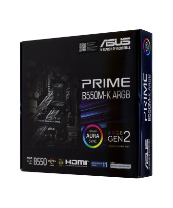 Материнская плата Socket AM4 ASUS PRIME B550M-K ARGB Материнская плата Socket AM4 ASUS PRIME B550M-K ARGB
