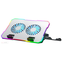 Охлаждающая подставка для ноутбука PANTEON CP-162 RGB Silver 9"-17", USB, 2 вентилятора