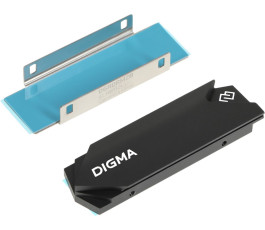 Охлаждение для SSD M.2 Digma DGRDRM2B черный металл