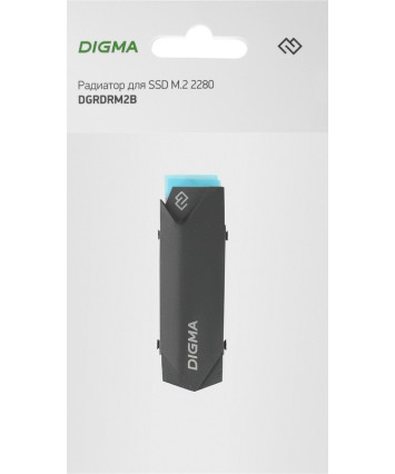 Охлаждение для SSD M.2 Digma DGRDRM2B черный металл
