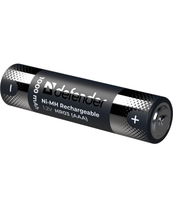 Аккумуляторные батарейки AAA Defender 1000mAh HR03-2BL 2шт