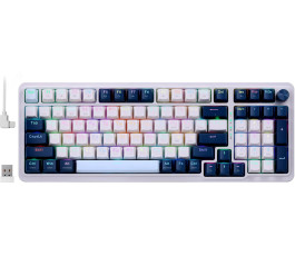Клавиатура механическая Redragon Eisa Pro RU, RGB, белая