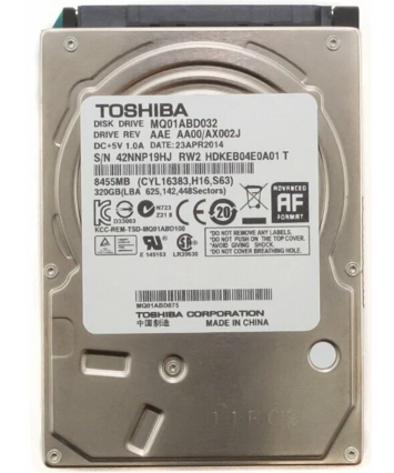 Жесткий диск 2.5" SATA 320Gb Toshiba (MQ01ABD032)