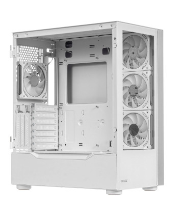 Корпус ATX без БП Ginzzu GL 770 FAN 12CM RGB*4 белый