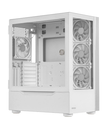 Корпус ATX без БП Ginzzu GL 770 FAN 12CM RGB*4 белый