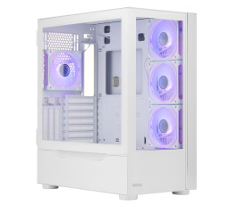 Корпус ATX без БП Ginzzu GL 770 FAN 12CM RGB*4 белый