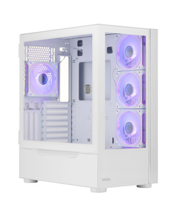 Корпус ATX без БП Ginzzu GL 770 FAN 12CM RGB*4 белый