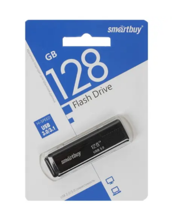 Флеш накопитель 128Gb USB 3.0 SmartBuy Dock Black (SB128GBDK-K3)