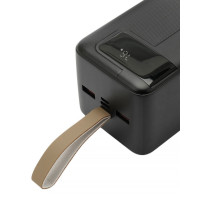 Портативный аккумулятор Gembird GPB-50Q, 50000мАч, QC/PD, дисплей, черный