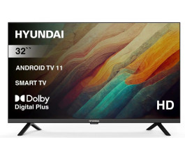 Телевизор 32" Hyundai H-LED32BS5002 Smart Android TV, HD, 60Hz, черный
