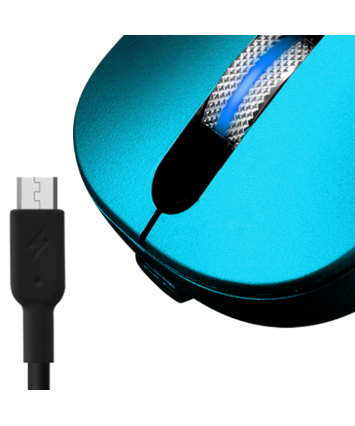 Мышь беспроводная аккумуляторная JETACCESS R300G синяя , USB