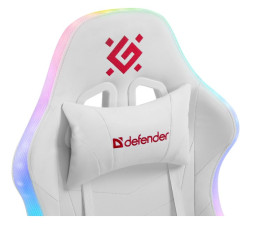 Кресло игровое Defender Factor X RGB, белый