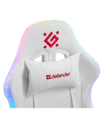 Кресло игровое Defender Factor X RGB, белый