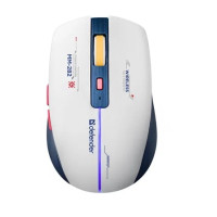 Мышь беспроводная игровая Defender Dila MM-282, LED, белый/синий