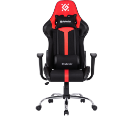 Кресло игровое Defender Racer, черный/красный