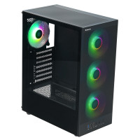 Корпус ATX без БП Defender RaptorX, черный (с кулерами)