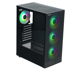 Корпус ATX без БП Defender RaptorX, черный (с кулерами)