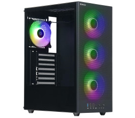 Корпус ATX без БП Defender RaptorX, черный (с кулерами)