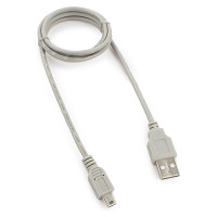 Кабель USB - miniUSB Cablexpert CC-USB2-AM5P-3-N 0.9m, серый