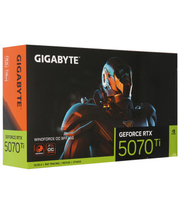 Видеокарта PCI-E 5.0 16Gb GeForce RTX 5070 Ti SFF Gigabyte GV-N507TWF3OC-16GD
