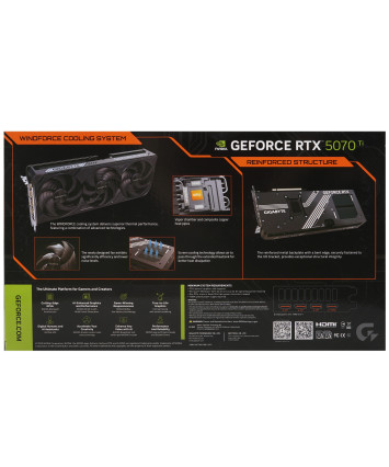 Видеокарта PCI-E 5.0 16Gb GeForce RTX 5070 Ti SFF Gigabyte GV-N507TWF3OC-16GD