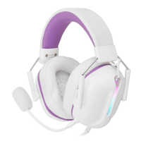Гарнитура игровая PANTEON GHP-850 PRO, бело-фиолетовая