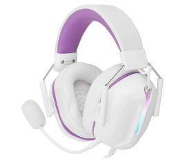 Гарнитура игровая PANTEON GHP-850 PRO, бело-фиолетовая