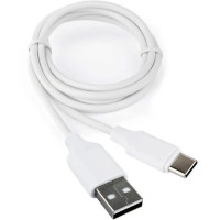 Кабель USB - Type-C Cablexpert CCP-USB2-AMCM-1M-RU-W, 3A, 36Вт, QC3.0, медь, 1м, белый