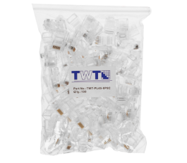 Коннектор Lanmaster (TWT-PL45-8P8C) UTP кат.5e RJ45 прозрачный (упак.:100шт)