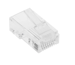 Коннектор Lanmaster (TWT-PL45-8P8C) UTP кат.5e RJ45 прозрачный (упак.:100шт)