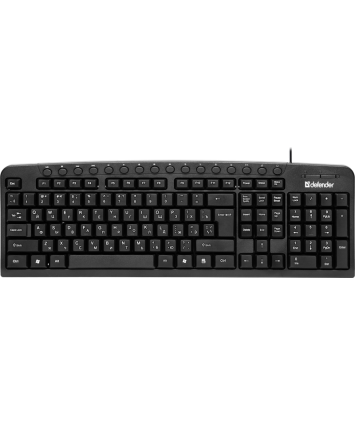 Клавиатура Defender Focus HB-470 RU,черный,мультимедиа