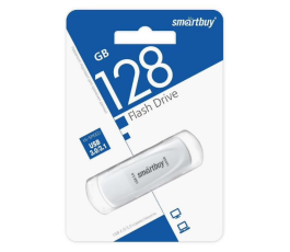 Флеш накопитель 128Gb USB 3.0 SmartBuy Scout White (SB128GB3SCW)